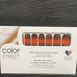 Color Street Halloween Orange Nail Strips Pumpkin to talk about